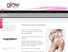 Tablet Screenshot of glowexperience.com